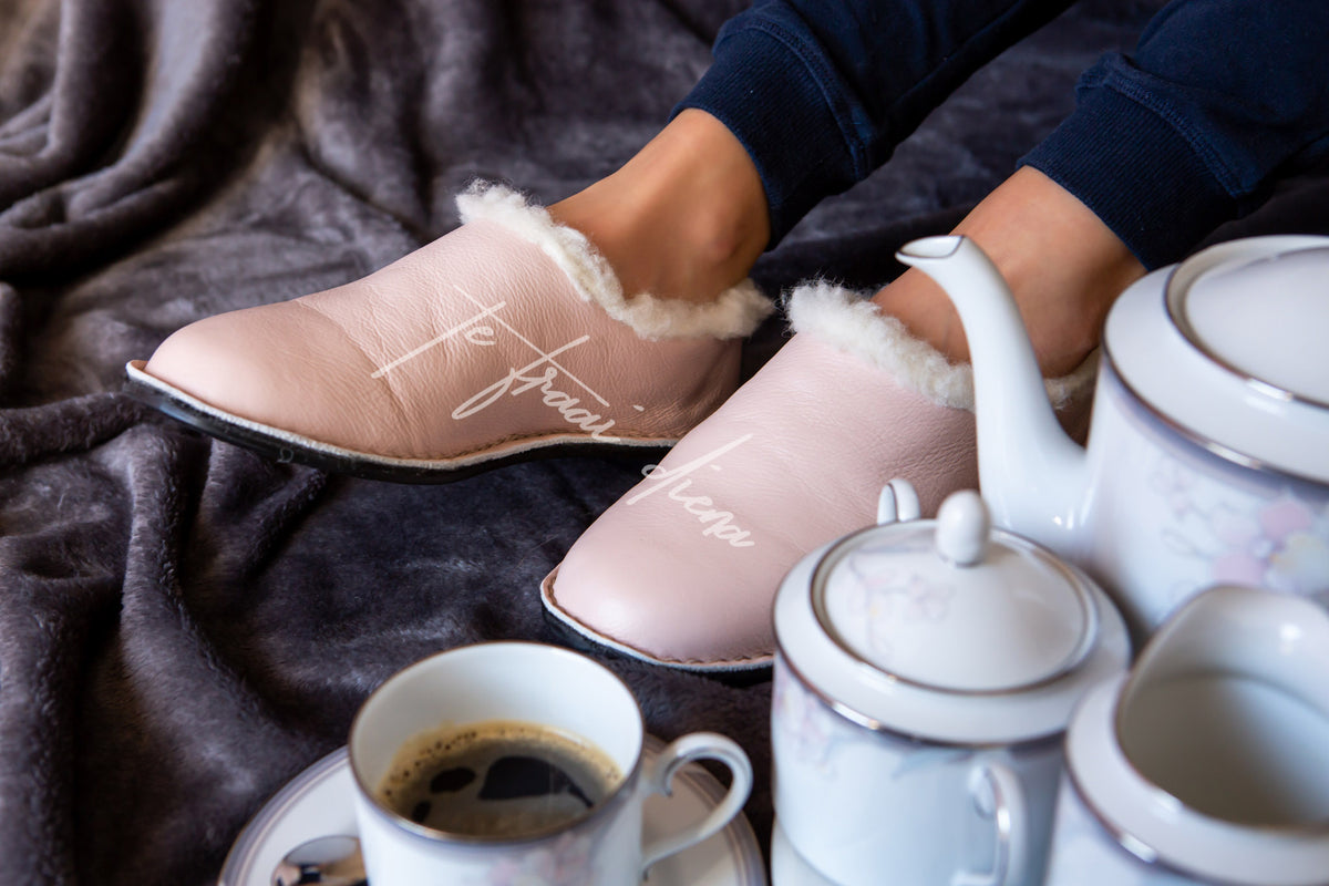 Simone Slipper - Blush Pink (End of Range)