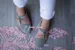 Tiana - Stone Grey & Dusty Pink (End of Colour)