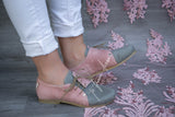 Tiana - Stone Grey & Dusty Pink (End of Colour)