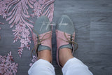 Tiana - Stone Grey & Dusty Pink (End of Colour)