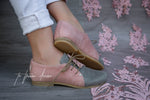 Tiana - Stone Grey & Dusty Pink (End of Colour)
