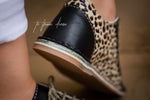 Vellie Sneaker - Leopard & Black