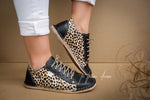Vellie Sneaker - Leopard & Black (End of Range)