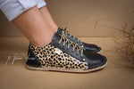 Vellie Sneaker - Leopard & Black